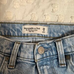 Abercrombie & Fitch Light Wash High Rise Jeans